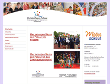 Tablet Screenshot of christophorus-schule.com
